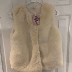 Soft ivory/cream girls vest size 12 new with tags